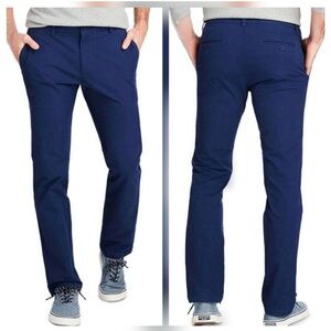 Vineyard Vines On The Go 5 Pocket Chino Performance Stretch Pants Blue 34X30